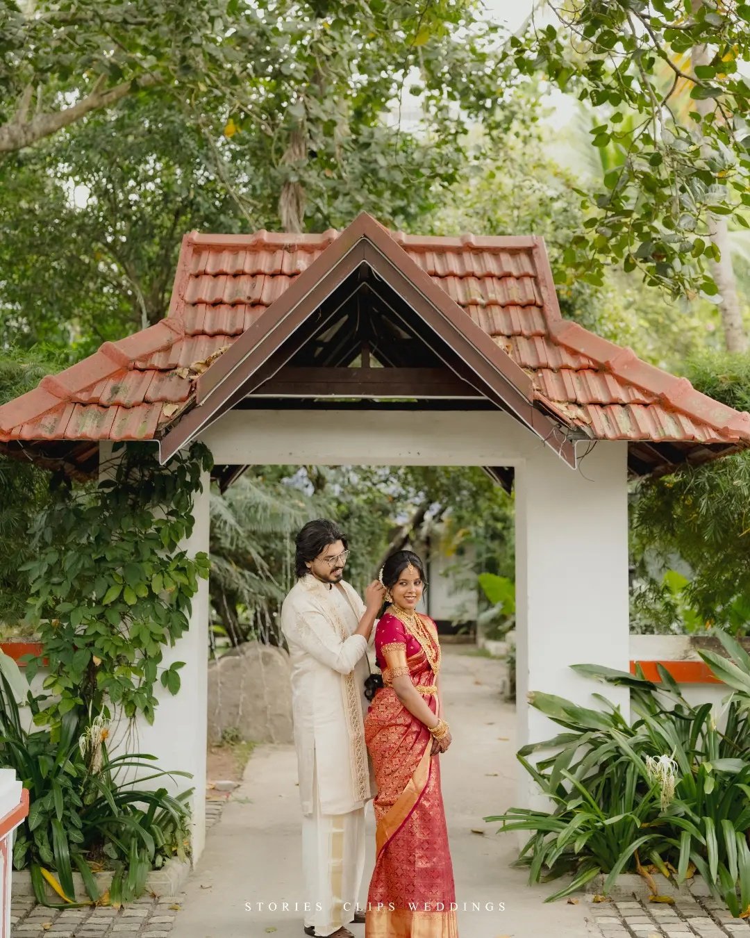Wedding couple photographed by Clips Weddings